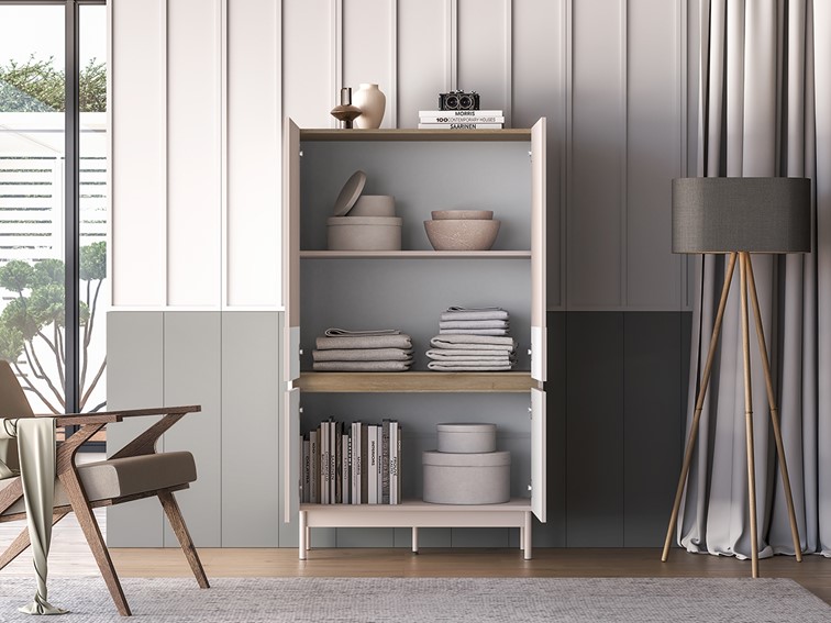 Komoda DUNEA 04 Kaszmirowy/Dąb Cremona