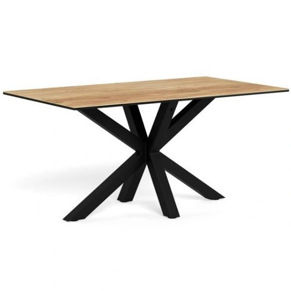 Stół HEAVEN 160x90 Dąb Naturalny/Czarny