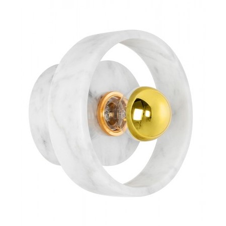 Lampa Ścienna ARCO Biały/Złoty