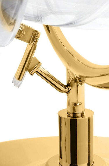 Fotel BUBBLE STAND 2 Czarny/Złoty