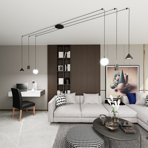 Lampa Wisząca FUJI 6 Czarny