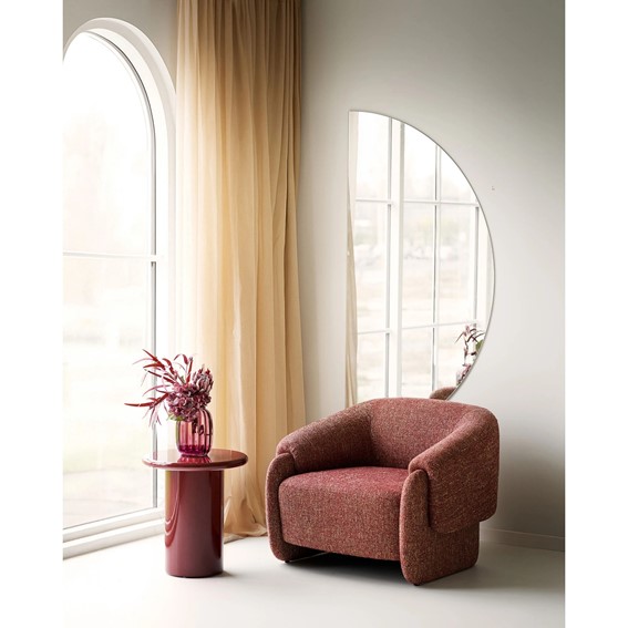 Stolik Kawowy OTAGO fi45 Bordowy