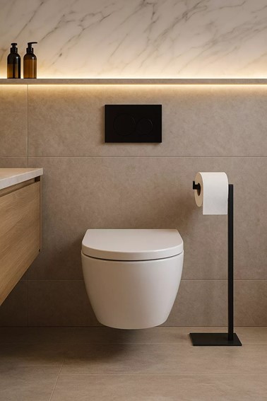 Stojak na Papier Toaletowy KS-45 Czarny