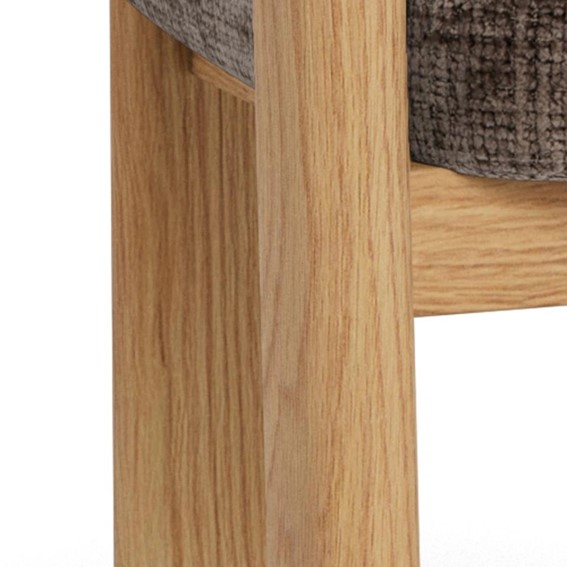 Krzesło MYLES Brązowy/Dąb Naturalny