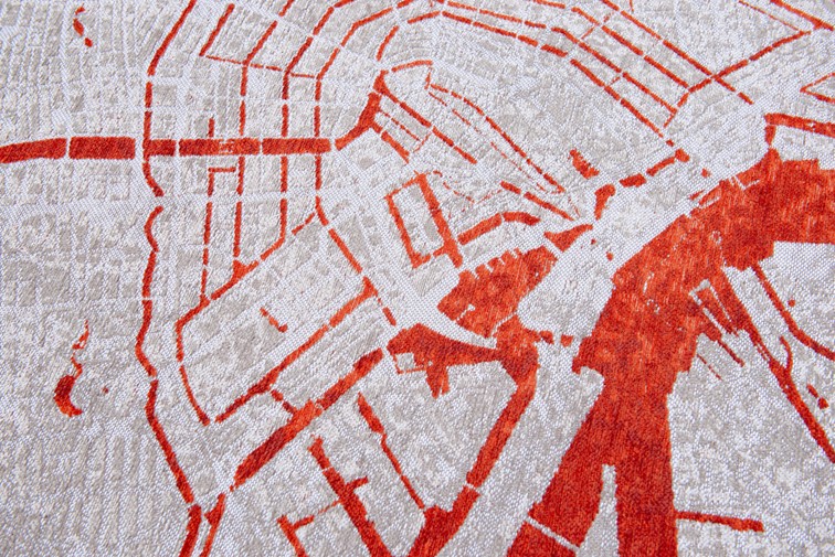 Dywan CITIES Amsterdam Orange Cut 9323 140x200 cm
