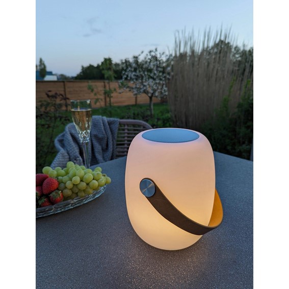 Lampa LED CARDIFF z Głośnikiem Bluetooth Biały
