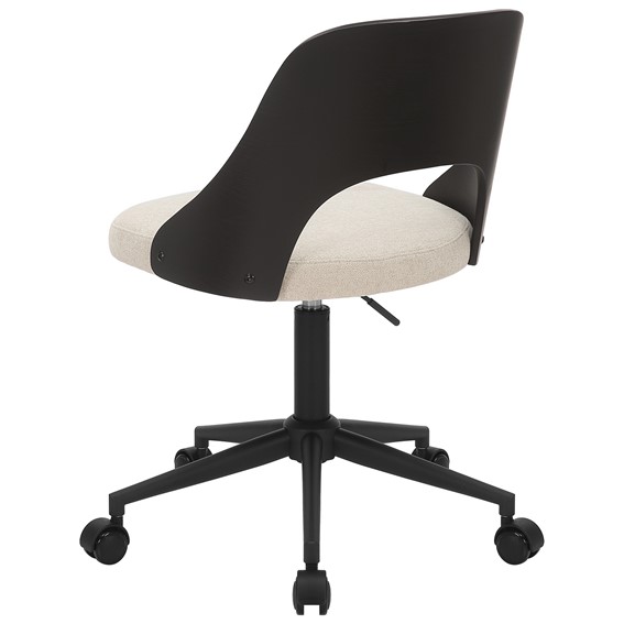Fotel Obrotowy LUCY Czarny/Beżowy