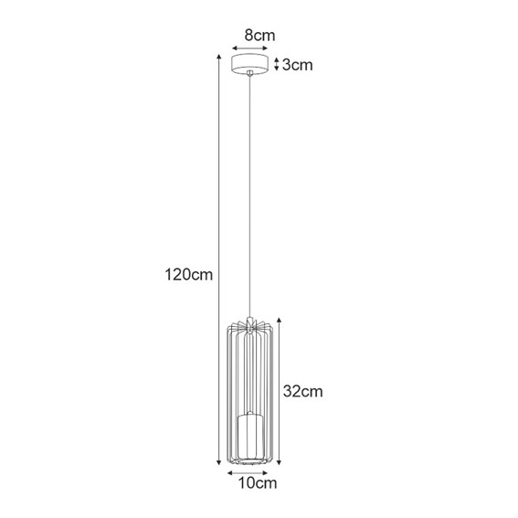 Lampa Wisząca FALCON K-4930 Czarny