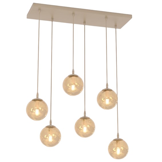 Lampa Wisząca COSMO 9 Beżowy/Miodowy
