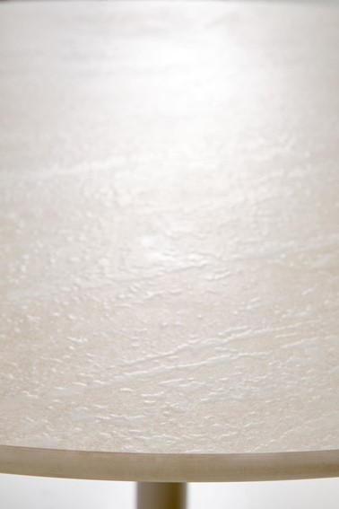 Stół Okrągły TOLIO fi90 Trawertyn/Kaszmir