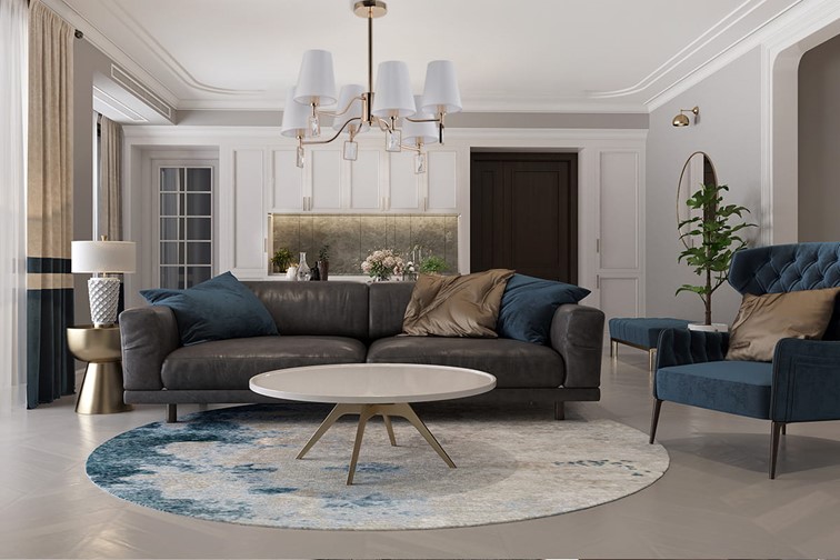 Żyrandol HELLA 6 Złoty