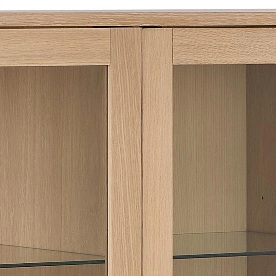 Witryna MARTE 140 cm Dąb Bielony