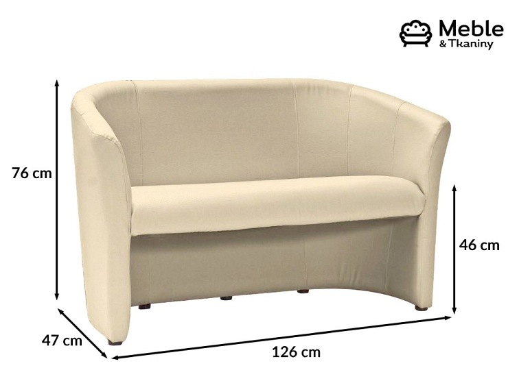 Sofa TM-2 Kremowy