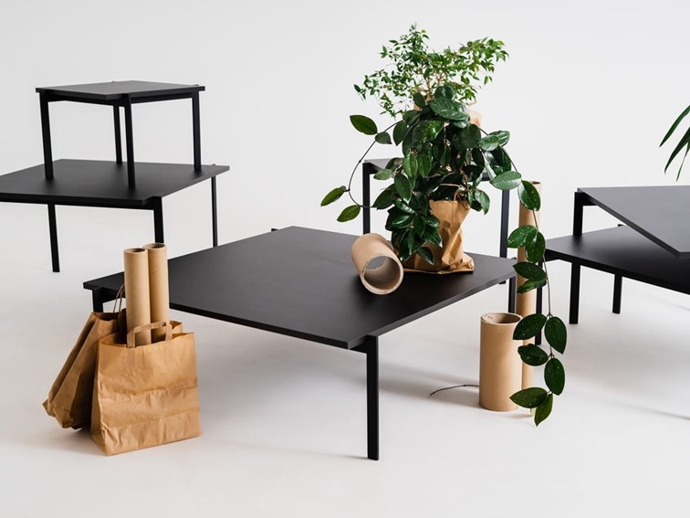 Stół Kawowy BORGE 100 LOW Czarny