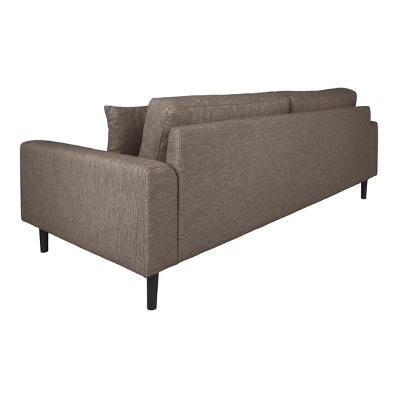 Sofa LIDO Trzyosobowa Brązowy/Czarny