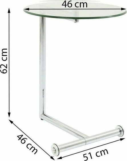 Stolik Easy Living 46x51x62 Transparentny