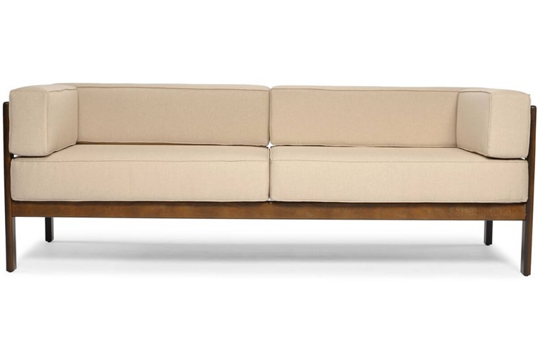 Sofa Ogrodowa EDEN 3 Osobowa Brązowy/Beżowy