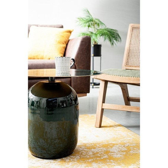 Stolik Kawowy NALIMA Fi50cm Zielony