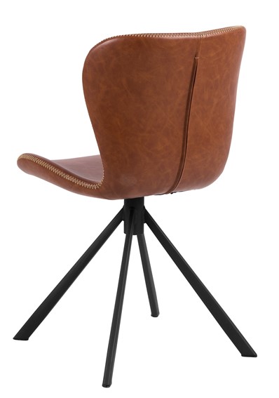 Krzesło BATILDA RETRO CROSS Czarny/Brandy