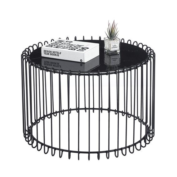 Ława L13-FX (B) fi60 Czarny Marmur