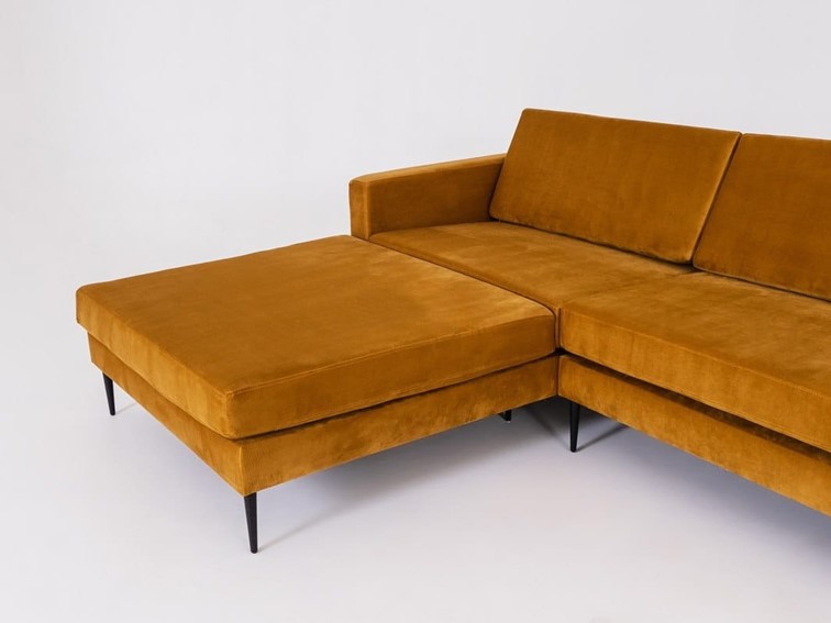 Narożnik VERGAN Lewy Marakuja/Czarny