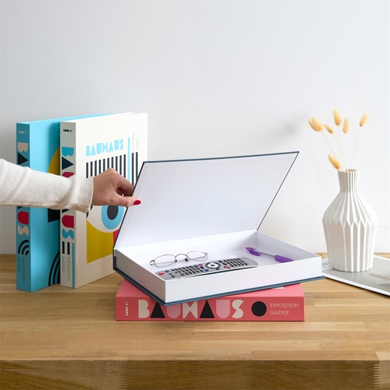 Pudełko Książka BAUHAUS Szary