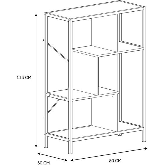 Regał RACK M Biały