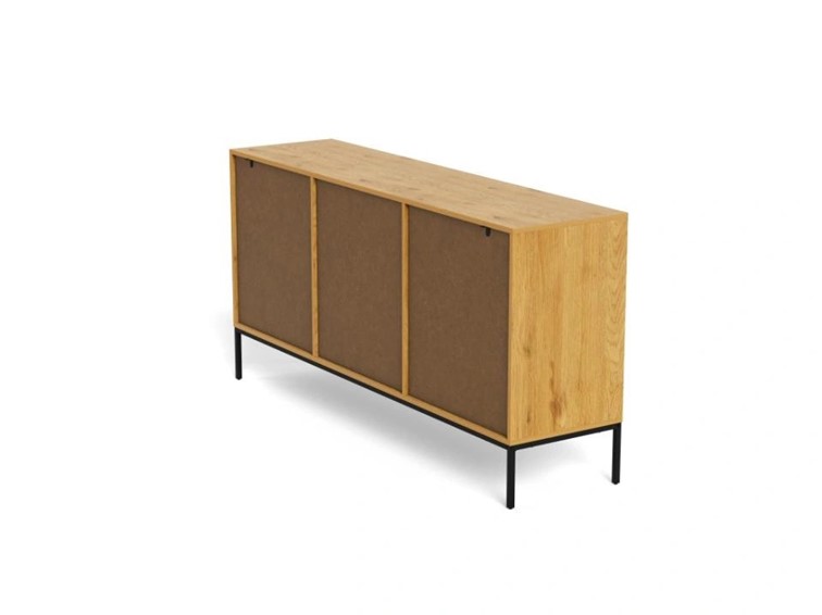 Komoda PALMDALE 158 cm Dąb Naturalny/Czarny