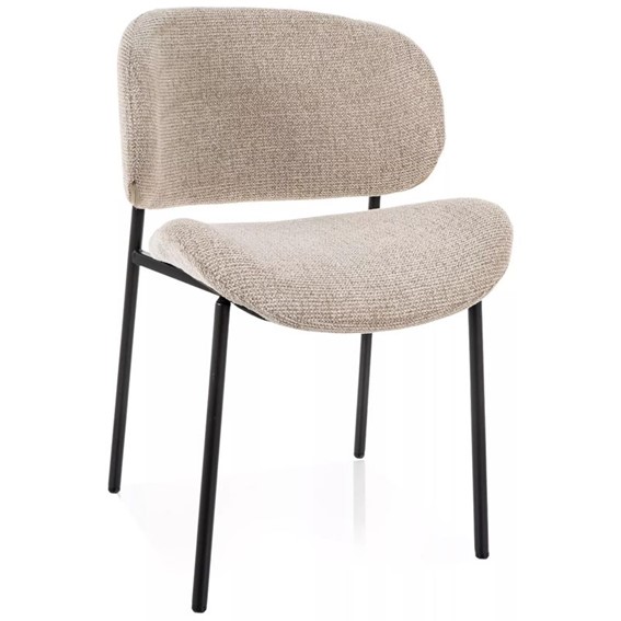 Krzesło KISO Noelle Beż/Czarny Mat