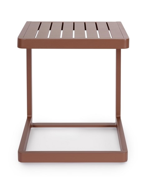 Stolik Ogrodowy KONNOR 40x40cm Brązowy