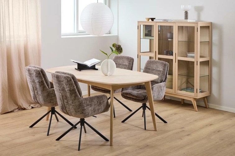 Witryna MARTE 140 cm Dąb Bielony