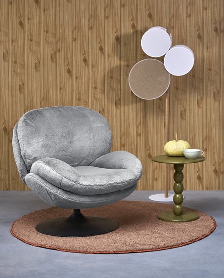 Fotel Wypoczynkowy SHELL Popielaty