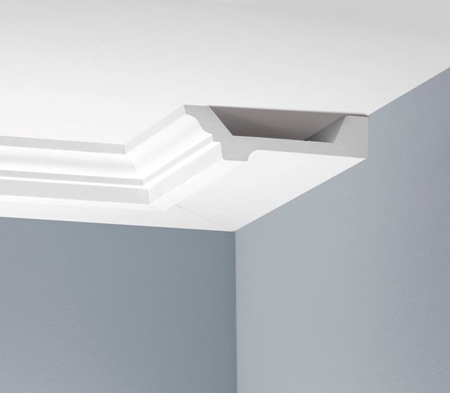 Listwa Gzymsowa Gładka LGG-26 240 cm Biały