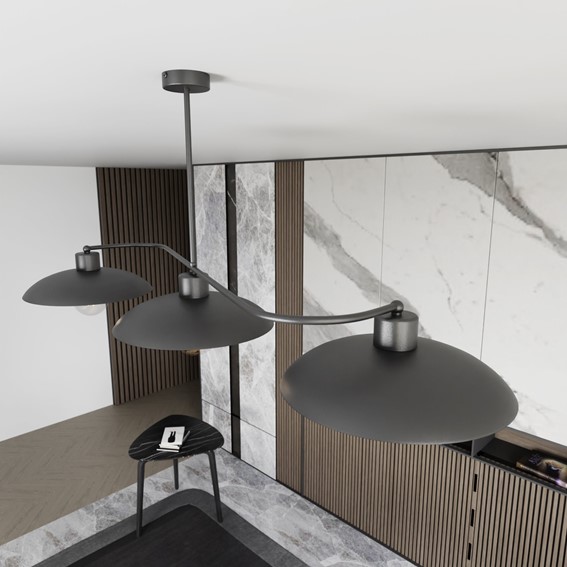 Żyrandol FOSTER 3 Czarny