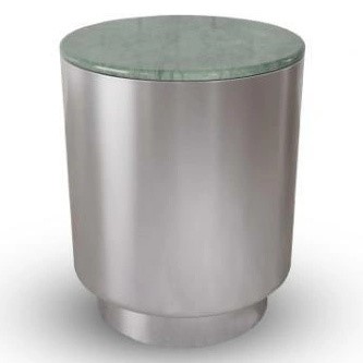 Stolik CANGAS fi45 Marmur/Zielony