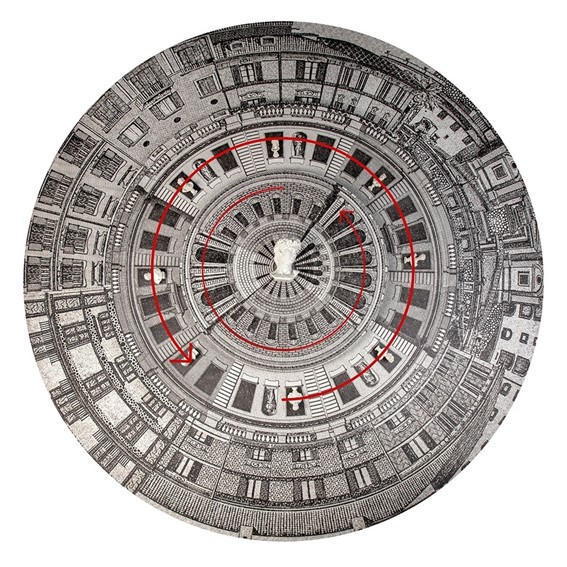 Obraz FISH EYE CITY 200x200cm