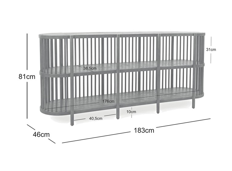 Komoda AVOLA AV2185-72 Brązowy