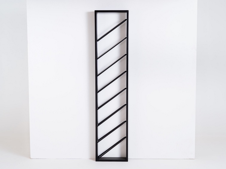 Regał na Wino Porto 35x10x160 Czarny