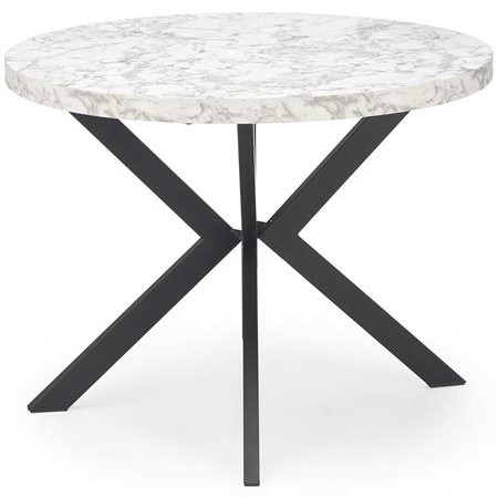 Stół Rozkładany PERONI (100-250)x100 Czarny/Biały Marmur