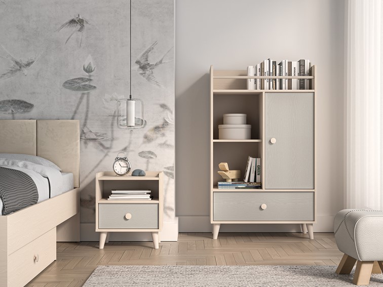 Szafka nocna MEVEL 10 Beżowy/Szary