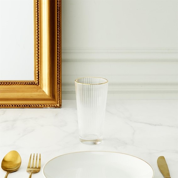 Szklanka GOLD EDGE Wysoka 300ml