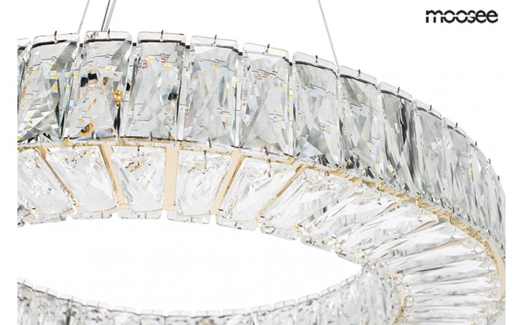 Lampa Wisząca ALLISIA 80 Złoty/Transparentny