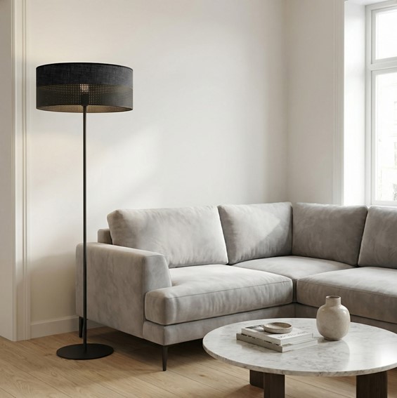 Lampa Podłogowa KARBON LP1 Czarny