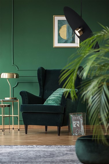 Lampa Wisząca BURGAS K-5458 Czarny/Złoty