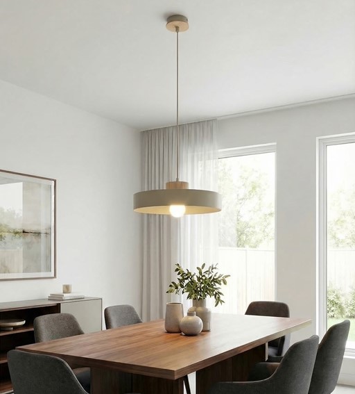 Lampa Wisząca KIVI 1L Beżowy