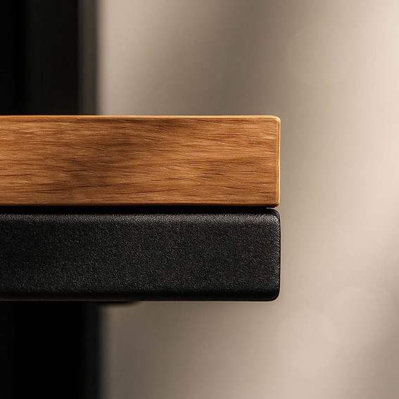 Wieszak/Półka KS-43 KEY HANGER Czarny/Dąb