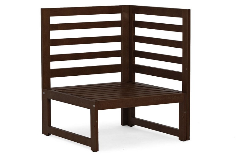 Kanapa Ogrodowa Narożna Malta 5-Osobowa Ciemny Brązowy/Szary