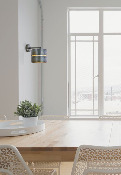 Kinkiet ZIMBO K-5224 Czarny/Złoty