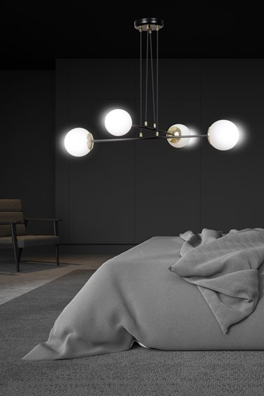 Lampa Wisząca OGNIS 4 Czarny