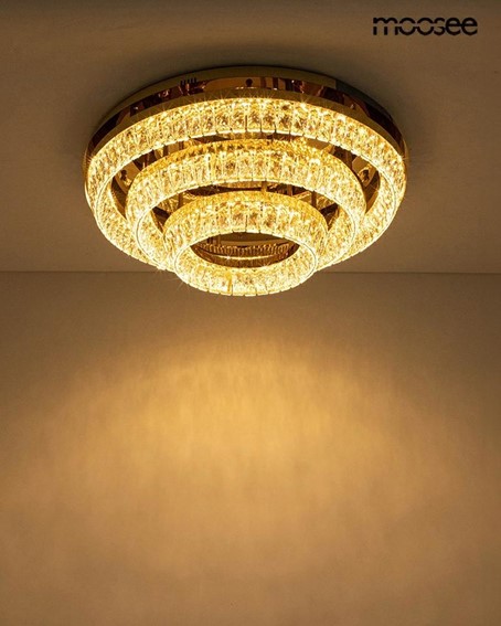 Lampa Sufitowa/Plafon SAVOY 3 Złoty